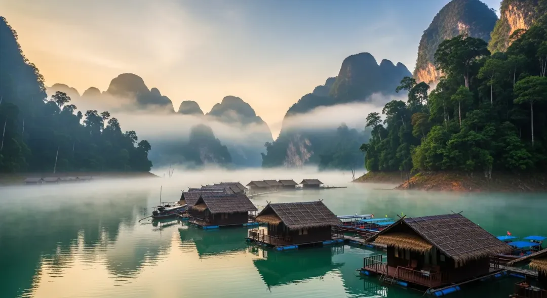 Limestone landscape at Khao Sok