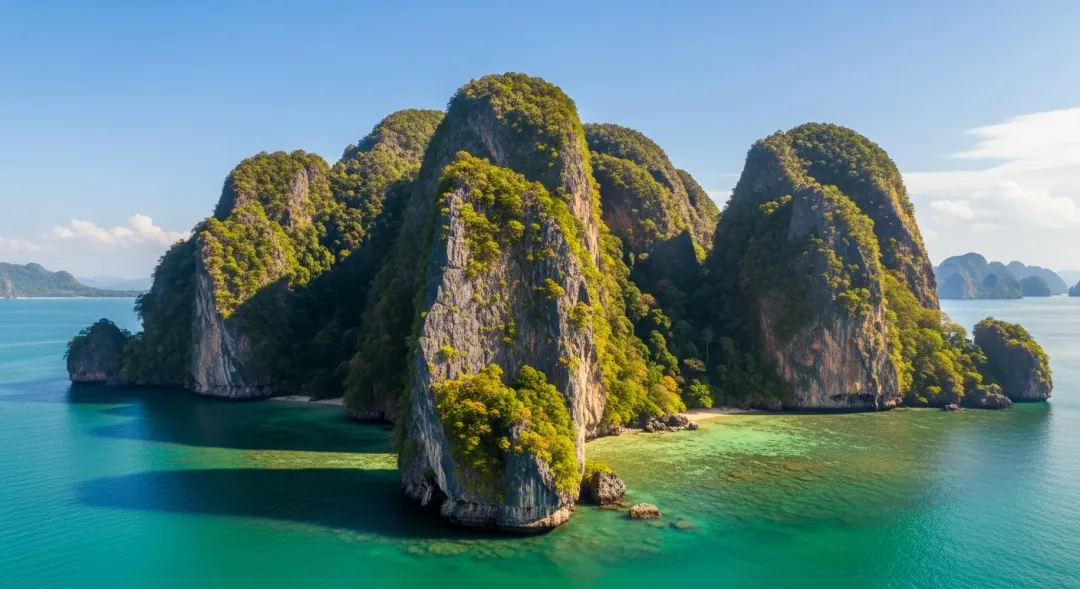 Cliffs and water in Krabi